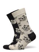 2-Pack Pets Socks Gift Set Lingerie Socks Regular Socks Black Happy So...