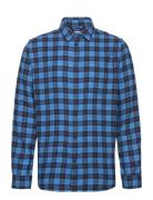 Loose Fit Checkered Shirt - Gots/Ve Tops Shirts Casual Blue Knowledge ...