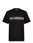 Logo Boxy Tee L/S Designers T-shirts Short-sleeved Black HAN Kjøbenhav...