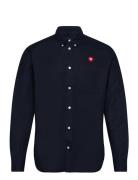 Ted Shirt Tops Shirts Casual Navy Double A By Wood Wood