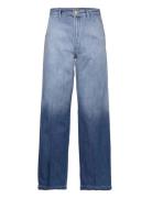 Jeans With Wide Legs And Press Fold - Petra Fit Bottoms Jeans Wide Blu...