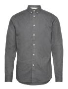 Akkonrad Melange Shirt Tops Shirts Casual Grey Anerkjendt