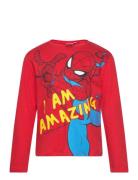 T-Shirt Tops T-shirts Long-sleeved T-shirts Red Spider-man