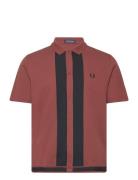 Panel Polo Shirt Tops Polos Short-sleeved Brown Fred Perry