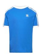 3 Stripes Tee Sport T-shirts Short-sleeved Blue Adidas Originals