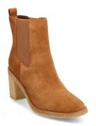 Marianna Water-Repellent Suede Bootie Shoes Boots Ankle Boots Ankle Bo...