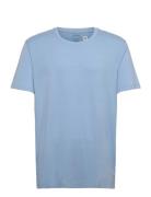 Cotton/Modal Blend-Sle-Top Tops T-shirts Short-sleeved Blue Polo Ralph...