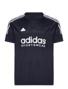 M Tiro Tee Q1 Sport T-shirts Short-sleeved Black Adidas Sportswear