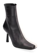 Frappé Black Cream Shoes Boots Ankle Boots Ankle Boots With Heel Cream...