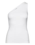Cotton Modal Shoulder Tank Tops T-shirts & Tops Sleeveless White Calvi...