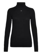 Tjw Essential Turtleneck Sweater Tops Knitwear Turtleneck Black Tommy ...