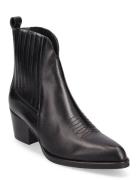 264-Donovan-Bis Cuir Shoes Boots Ankle Boots Ankle Boots With Heel Bla...