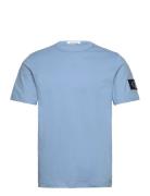 Badge Regular Tee Tops T-shirts Short-sleeved Blue Calvin Klein Jeans