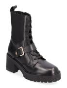 Tommy Belt Leather Boot Shoes Boots Ankle Boots Laced Boots Black Tomm...