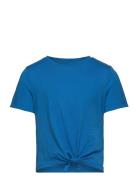 Kognew May Life S/S Knot Top Jrs Tops T-shirts Short-sleeved Blue Kids...