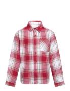 Levi's® Plaid Flannel Pocket Shirt Tops Shirts Long-sleeved Shirts Red...