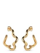 Curly Hoops Accessories Jewellery Earrings Hoops Gold Enamel Copenhage...