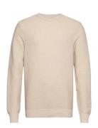 Oliver Recycled O-Neck Knit Tops Knitwear Round Necks Cream Clean Cut ...