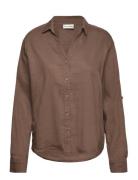 Pzluca Shirt Tops Shirts Long-sleeved Brown Pulz Jeans