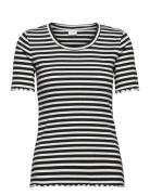 Vithessa S/S Top Tops T-shirts & Tops Short-sleeved Black Vila