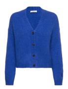 Knitted Vest Screen Casting Tops Knitwear Cardigans Blue ROSEANNA