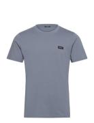 Denham Slim Tee Tops T-shirts Short-sleeved Blue Denham