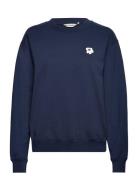 Leiot Unikko Placement Tops Sweat-shirts & Hoodies Sweat-shirts Navy M...