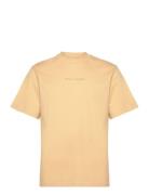 Logotype Ss T-Shirt Designers T-shirts Short-sleeved Beige Daily Paper