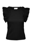 Odakb Tank Tops T-shirts & Tops Short-sleeved Black Karen By Simonsen