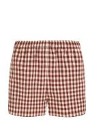 Gingham Pull On Short Bottoms Shorts Casual Shorts Red Tommy Hilfiger
