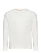 Long Sleeve Cotton T-Shirt Tops T-shirts Long-sleeved T-shirts White M...