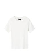 Nlfnove Ss Short S Top Tops T-shirts Short-sleeved White LMTD