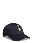 Embroidered Polo Bear Twill Cap Accessories Headwear Caps Black Ralph ...