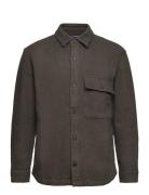 Anf Mens Wovens Tops Overshirts Khaki Green Abercrombie & Fitch
