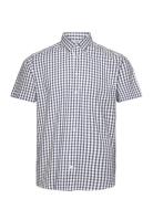 Bs Marino Modern Fit Shirt Tops Shirts Short-sleeved Blue Bruun & Sten...
