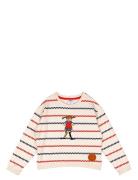 Square Stripe Sweatshirt Tops Knitwear Pullovers Multi/patterned Marti...