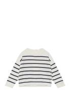 Stripe Pattern Sweater Tops Knitwear Pullovers Multi/patterned Mango