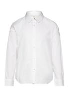 Regular-Fit Poplin Shirt Tops Shirts Long-sleeved Shirts White Mango