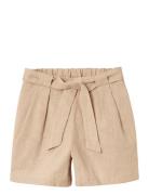 Nkffalinnen Shorts Noos Bottoms Shorts Beige Name It