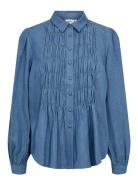 Numio Shirt Tops Shirts Long-sleeved Blue Nümph