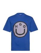 Nimper Tops T-shirts Short-sleeved Blue HUGO BLUE