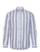 Indonuld Tops Shirts Casual Blue INDICODE