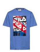Legde Graphic Tee Sport T-shirts Short-sleeved Blue FILA