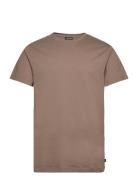 Sid Basic T-Shirt Designers T-shirts Short-sleeved Brown J. Lindeberg