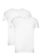 Double Pack Ss T-Shirt - White Designers T-shirts Short-sleeved White ...