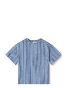 Miro T-Shirt Tops T-shirts Short-sleeved Blue Fliink