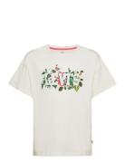 Levi's Over D Tropical Tee Tops T-shirts Short-sleeved White Levi's