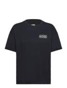 C_Evi Tops T-shirts & Tops Short-sleeved Blue BOSS