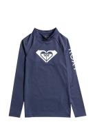 Whole Hearted Ls Tops T-shirts Long-sleeved T-shirts Navy Roxy