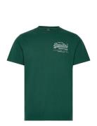 Classic Vl Heritage Chest Tee Tops T-shirts Short-sleeved Green Superd...